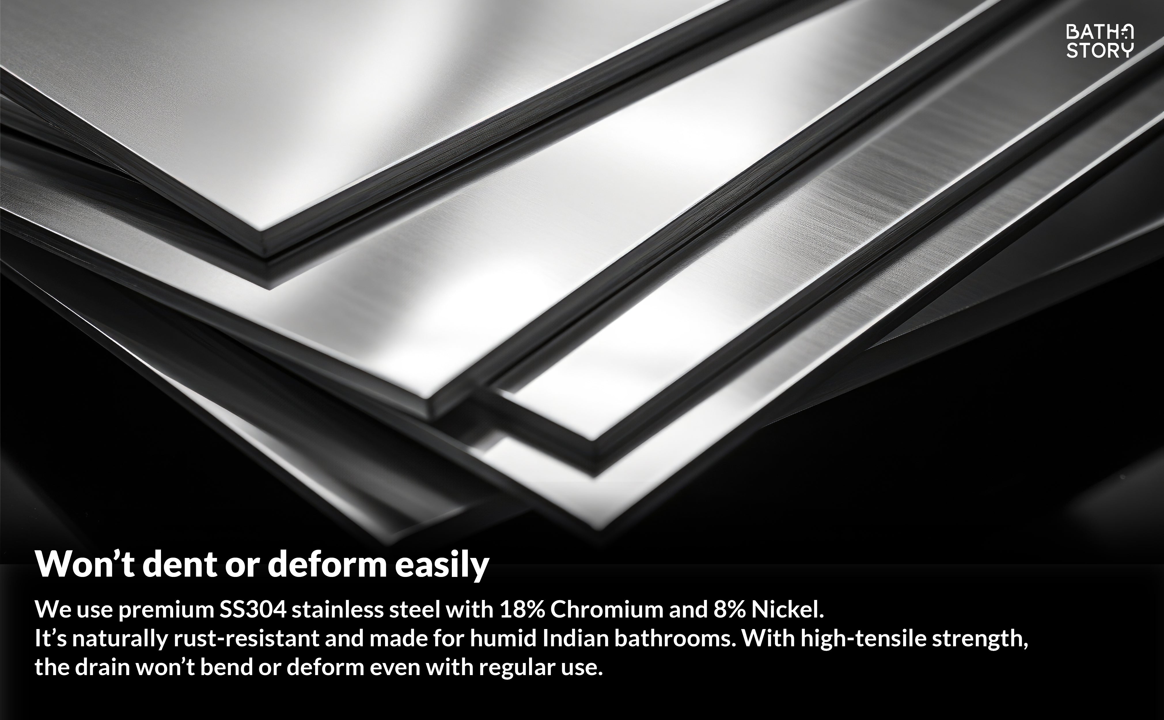 Linea Shower Channel Drain 24”x4” with cockroach trap (Side hole) A+ Banner 6