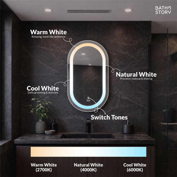 Capsule Smart LED Mirror 36