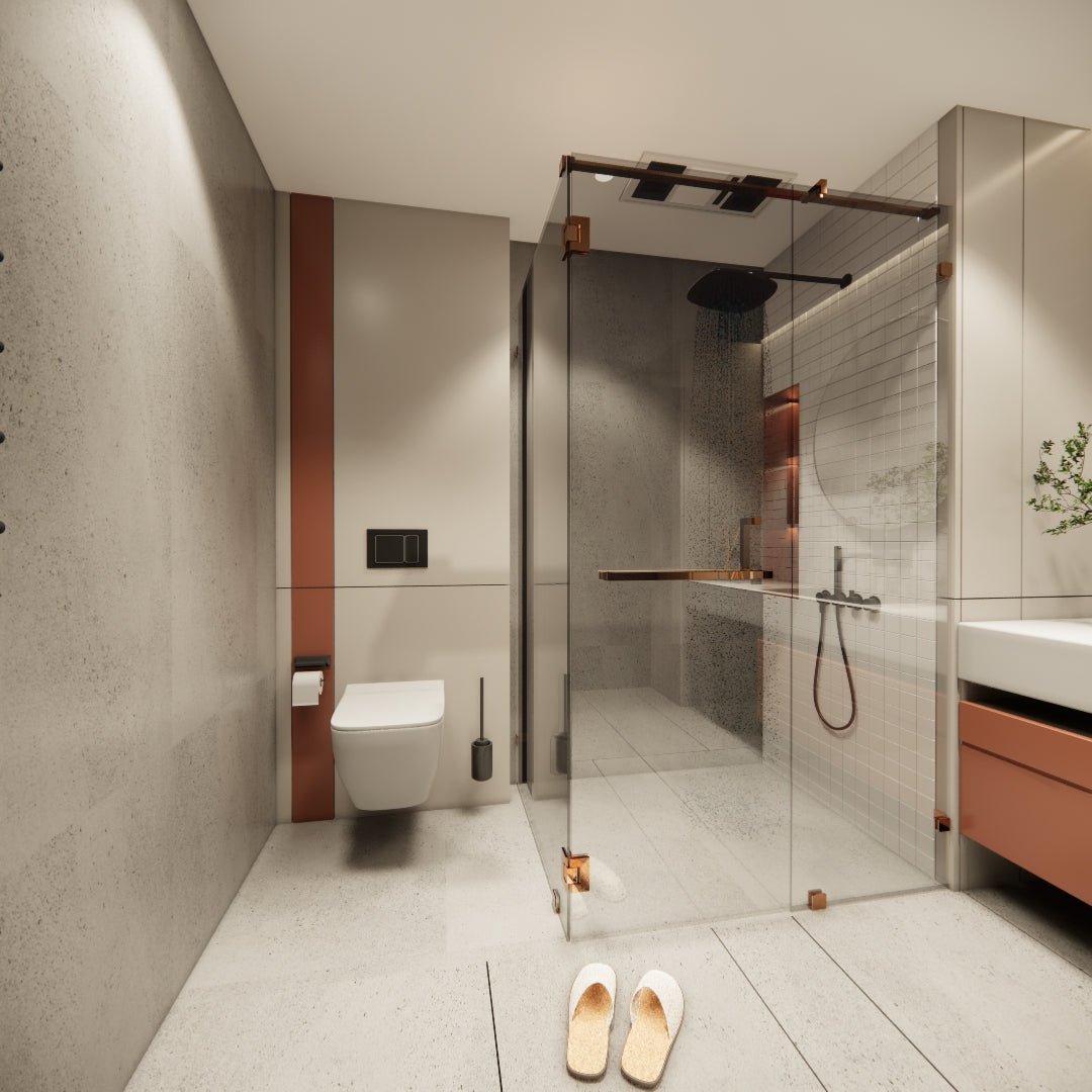 L-type Rose Gold Clear