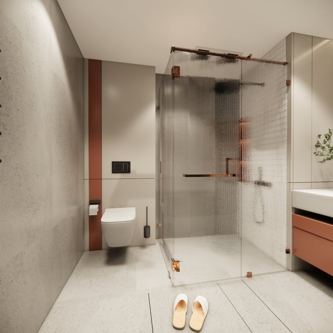 L-type Rose Gold Fluted