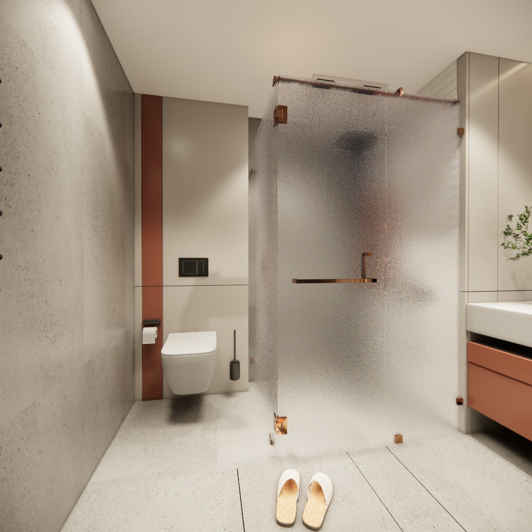 L-type Rose Gold Frosted