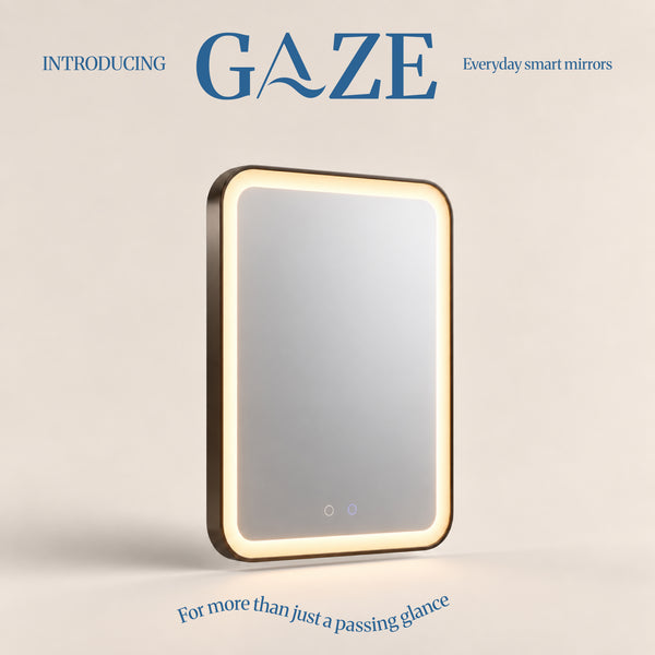 Gaze Rounded Rectangle Smart Bathroom Mirror