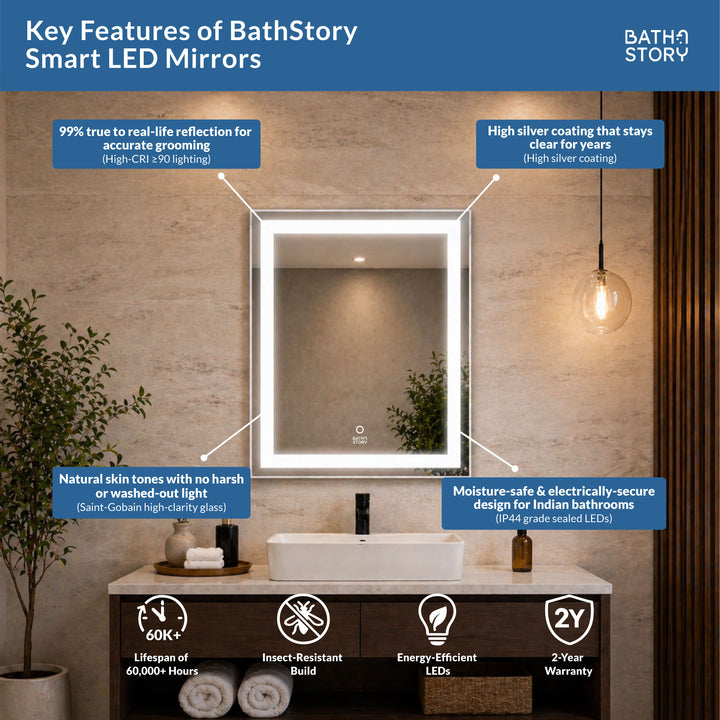 Rectangle Smart LED Mirror 30