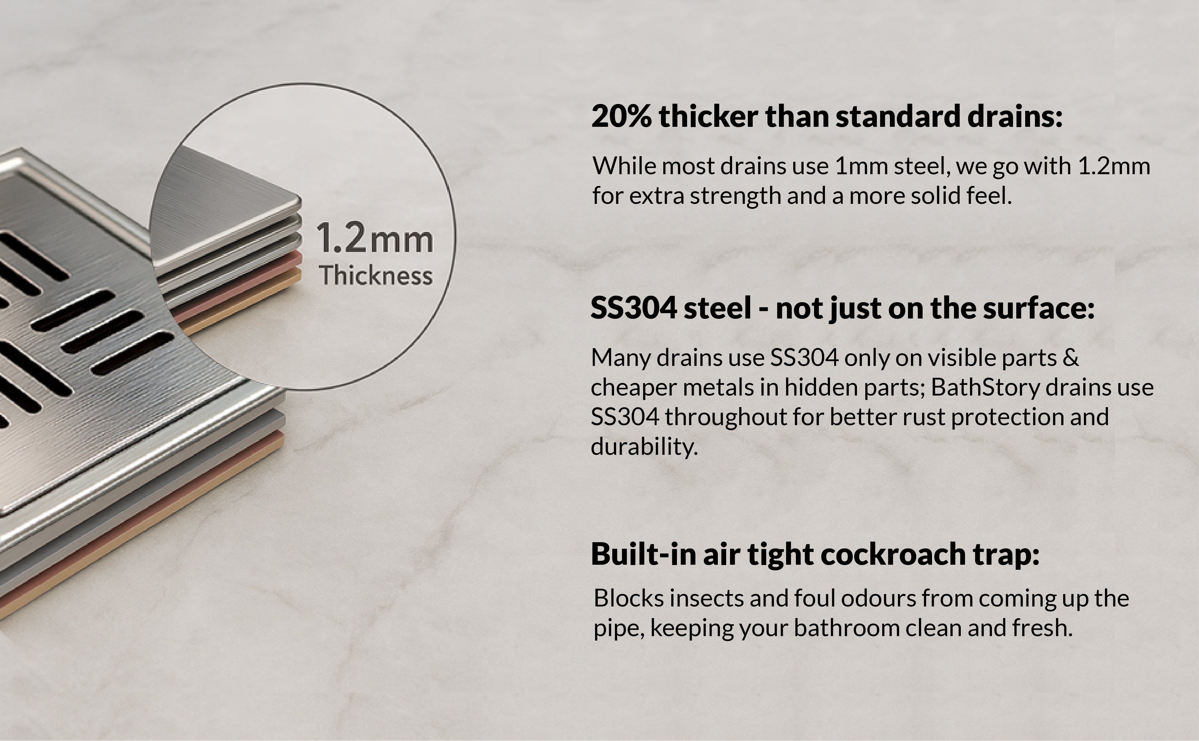 Rift Lagoon Swirl Square Floor Drain 5
