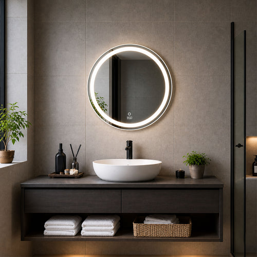 Round LED Mirror 30" × 30"