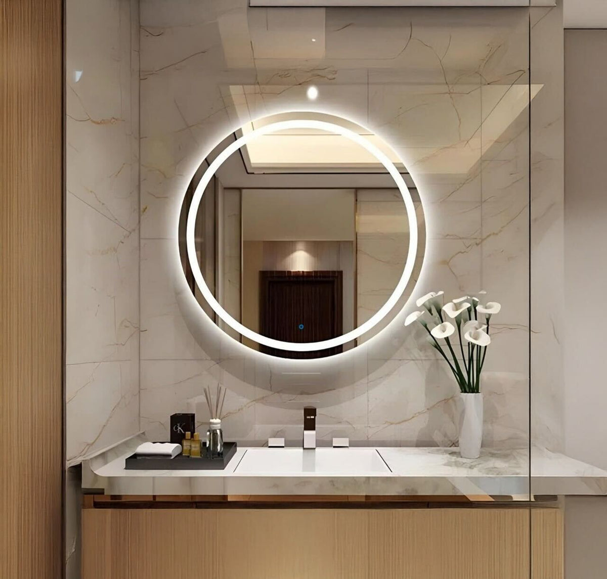 Round LED Mirror 30x30